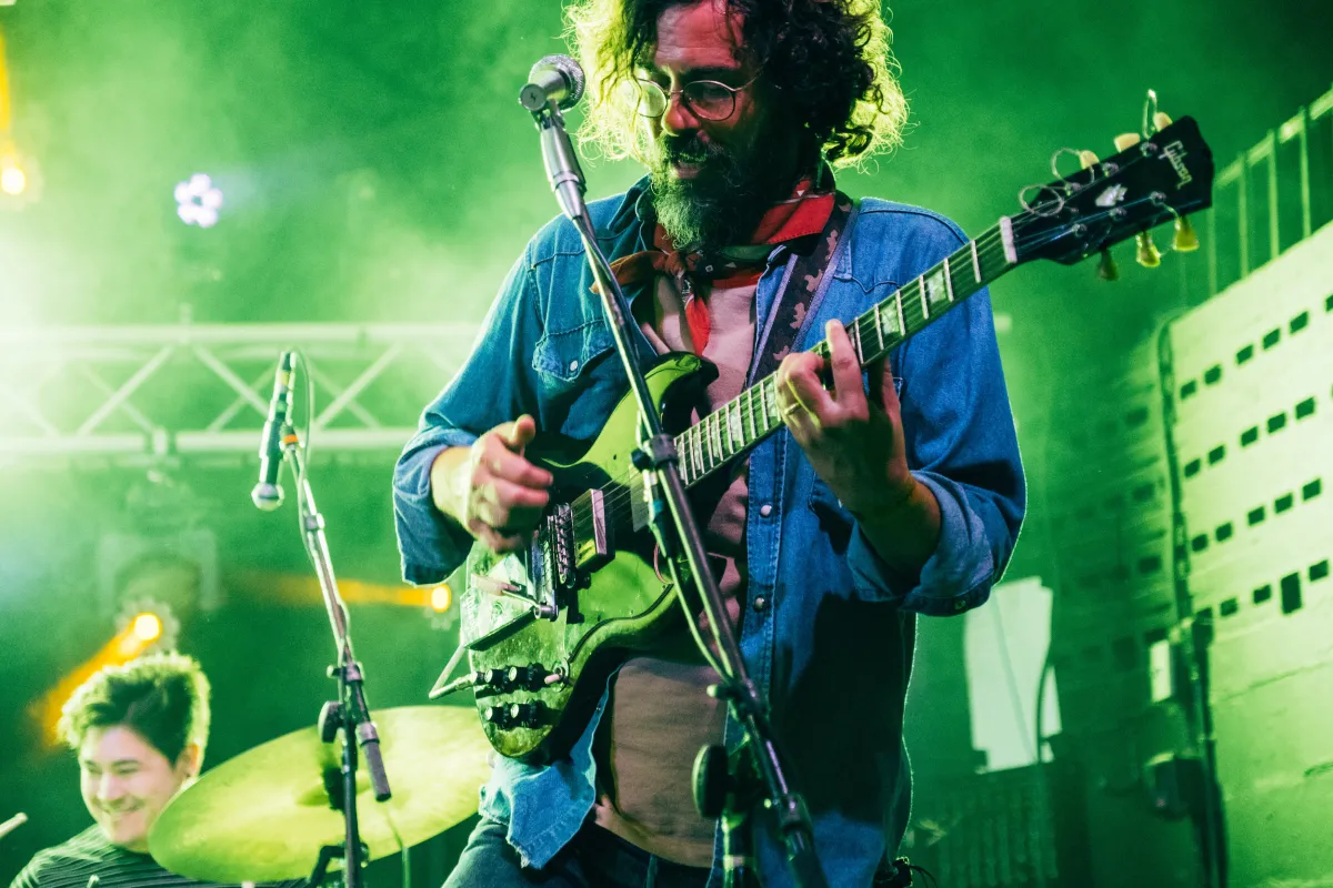 White Denim performing on tour
